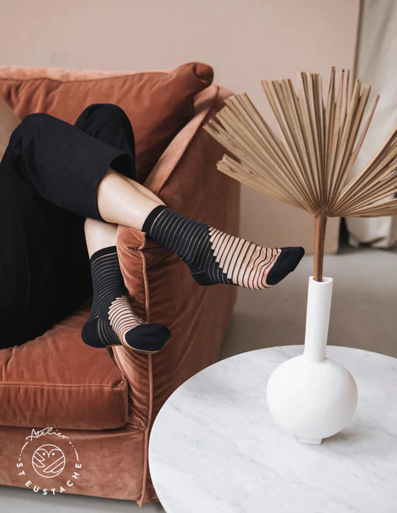 Women's French Transparent Socks Online - Bellite